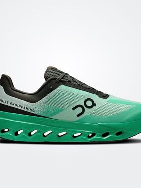 On Running Men's Cloudmonster Running Shoe in Teal and Black